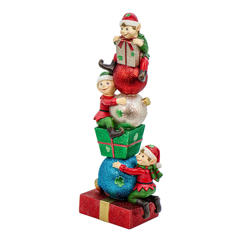 IRISH ELVES STACKING PRESENTS FIGURINE: Bridgets of Erin