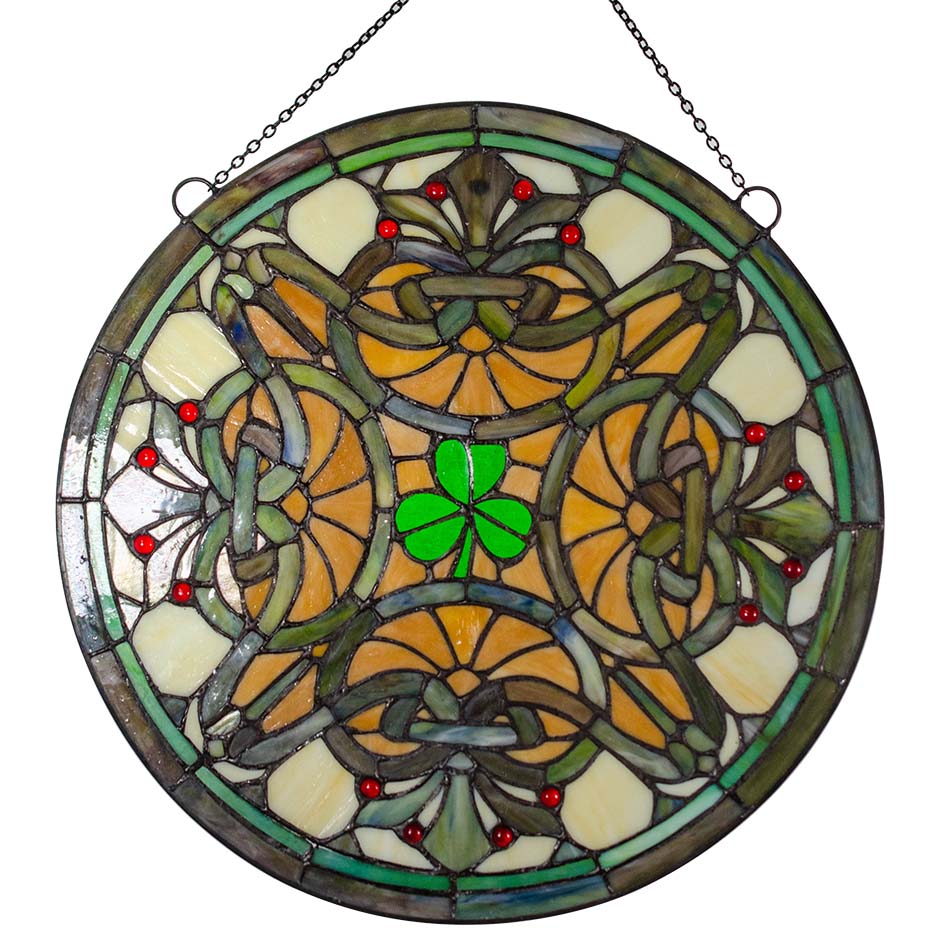 SHAMROCK FLEUR-DE-LIS WINDOW: Bridgets of Erin