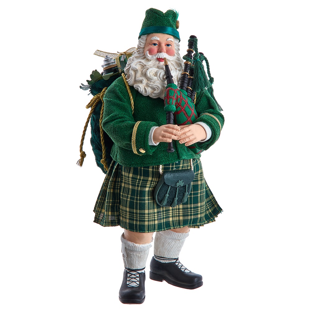 MUSICAL IRISH BAGPIPER SANTA: Bridgets of Erin