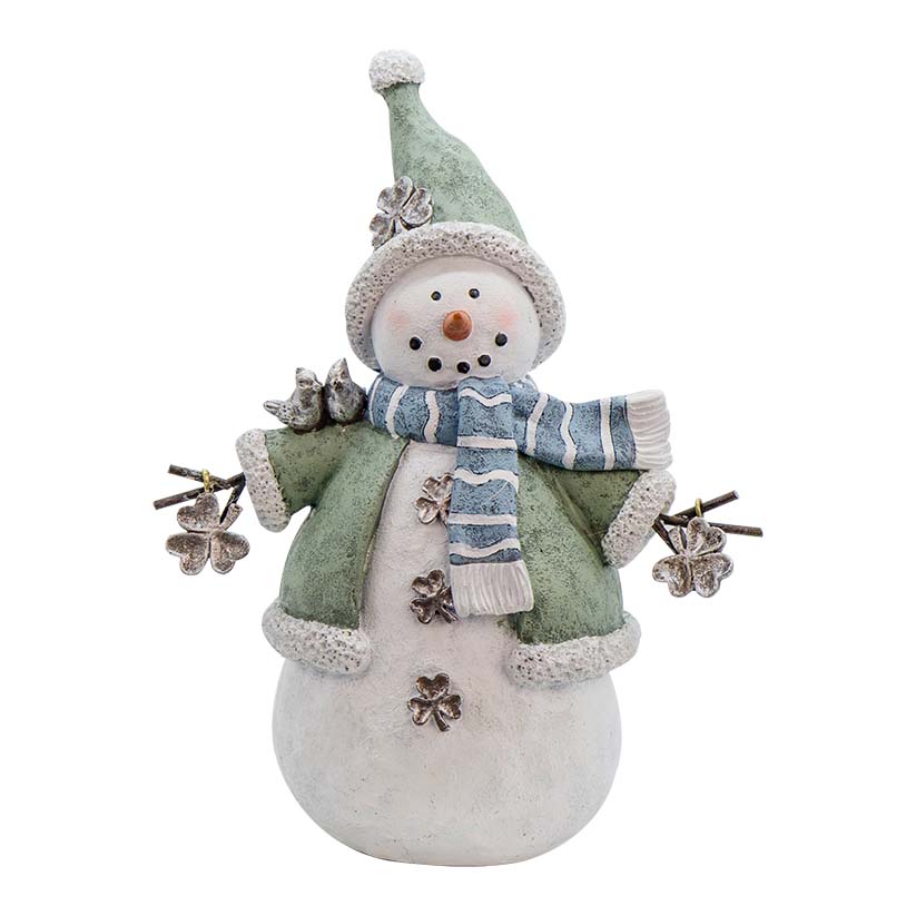 BOE9105 Charmed Shamrock Snowman Decorative Holiday display